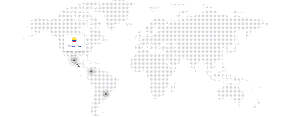 Mapa da Colômbia